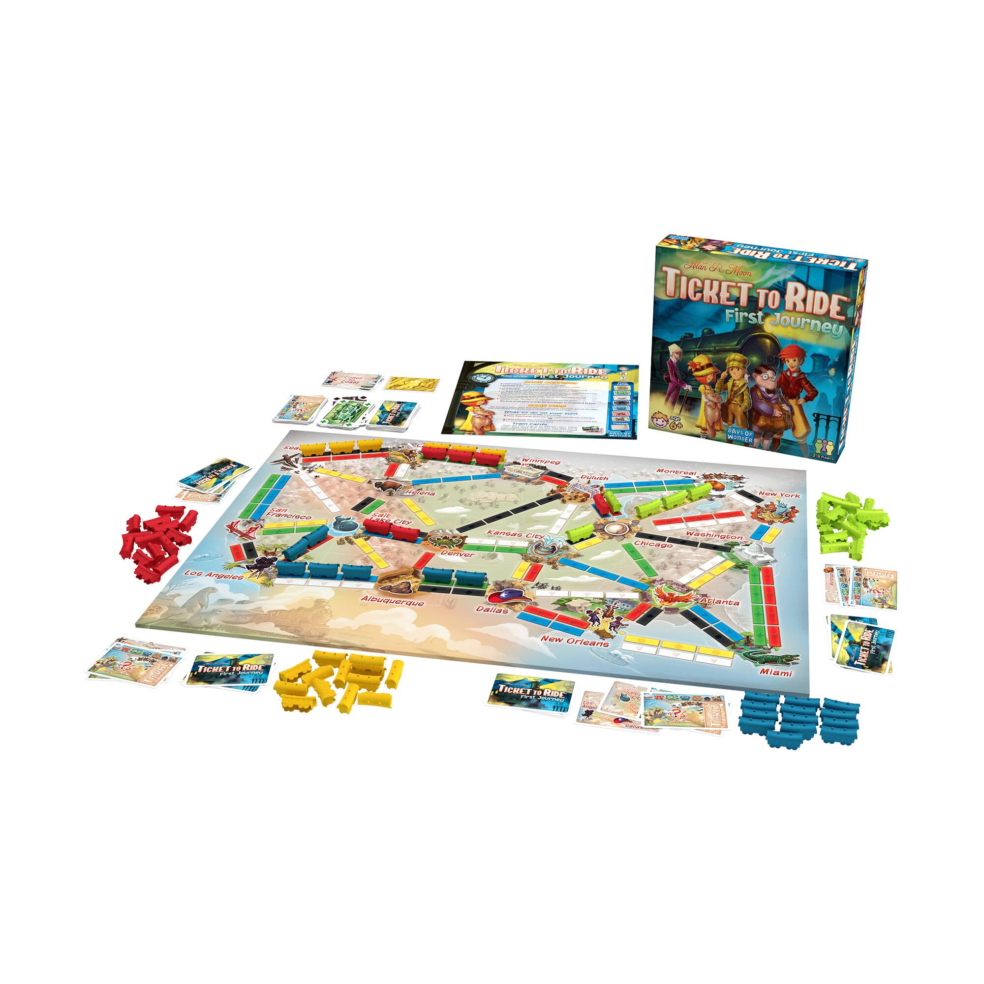 Ticket to Ride: First Journey - USA Map